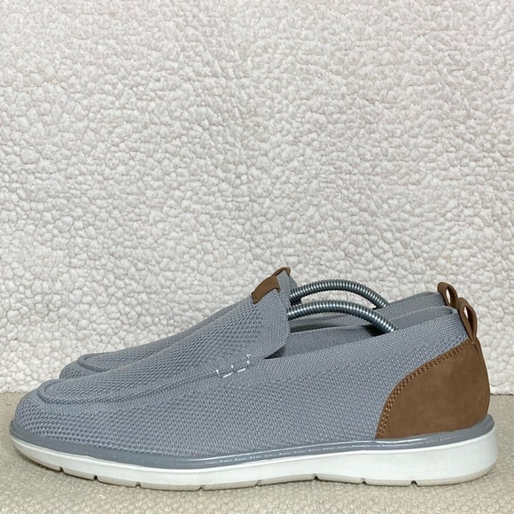 Reserved Footwear New York Mens Grey Textile Upper Casual Slip On Shoes SZ US 12
